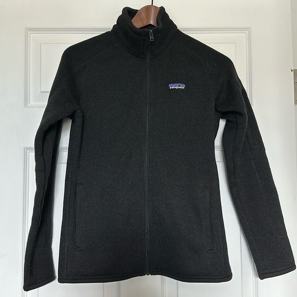 Patagonia Women’s Better Sweater Fleece Jacket Black Full Zip Size Small